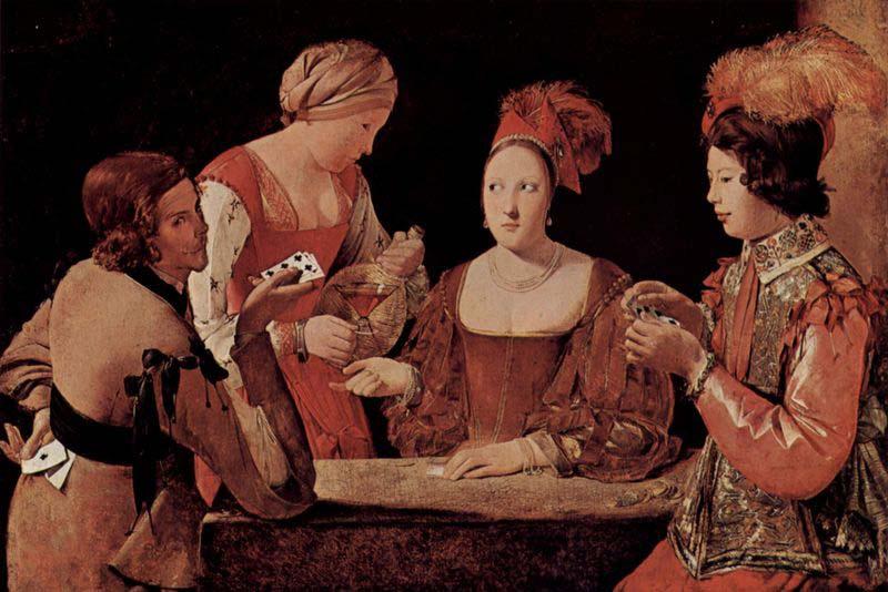 Georges de La Tour The cheat with the ace of diamonds oil painting image